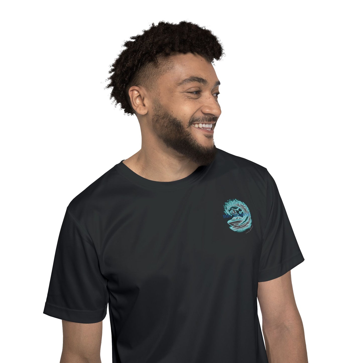 Mens Love My Lake Sport Tee, Big Marine Sport