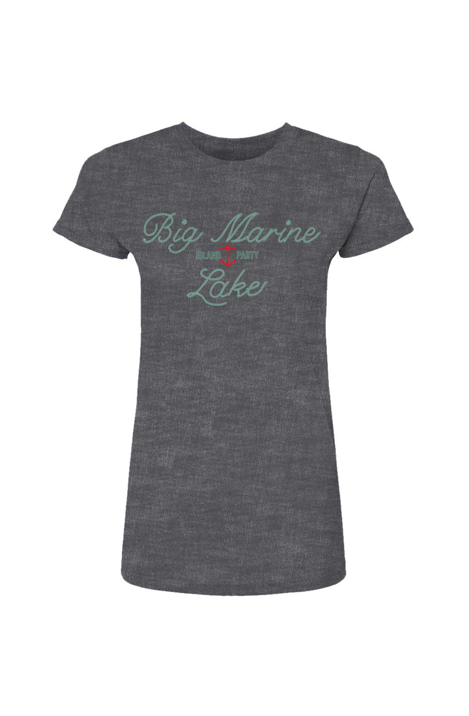 Womens Love My Lake Tee, Big Marine (Large Print)