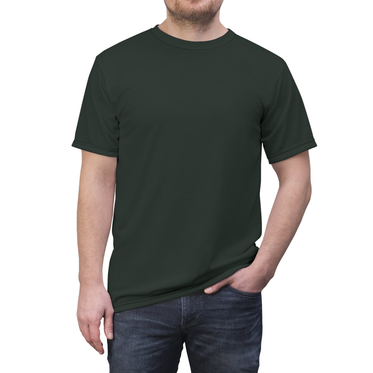 Mens Dark Green Boat Rope Tee