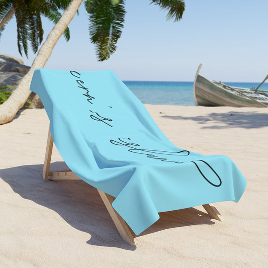 Vern's Classic Beach Towel Baby Teal