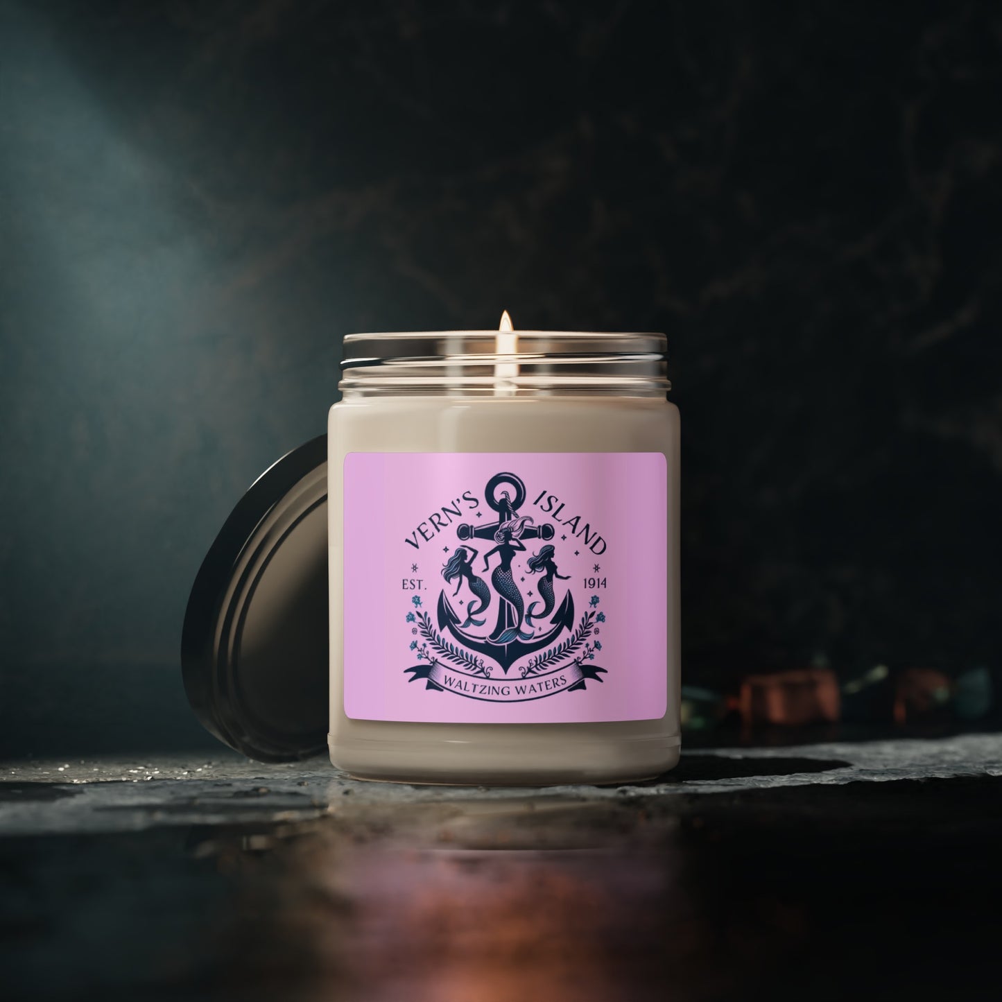 Waltzing Waters Sea Salt + Orchid Scented Soy Candle, 9oz