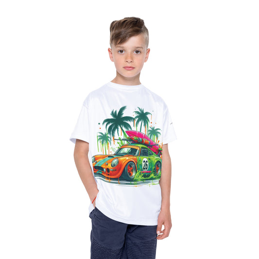 Kids Surf Car Sports/Swim Shirt