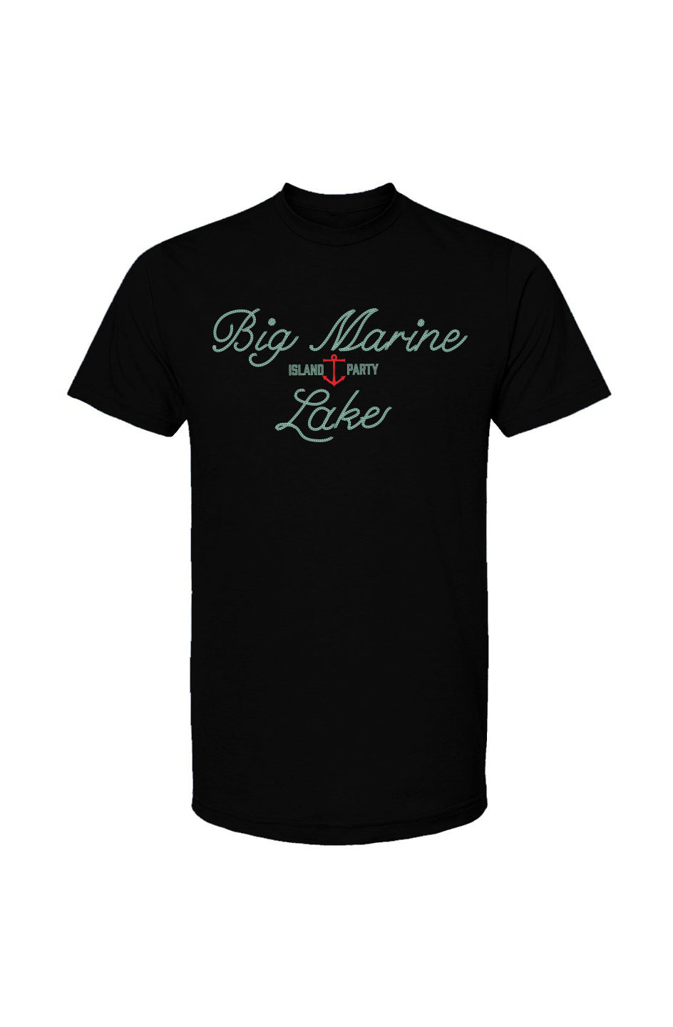 Mens Love My Lake Tee, Big Marine (Large Print)