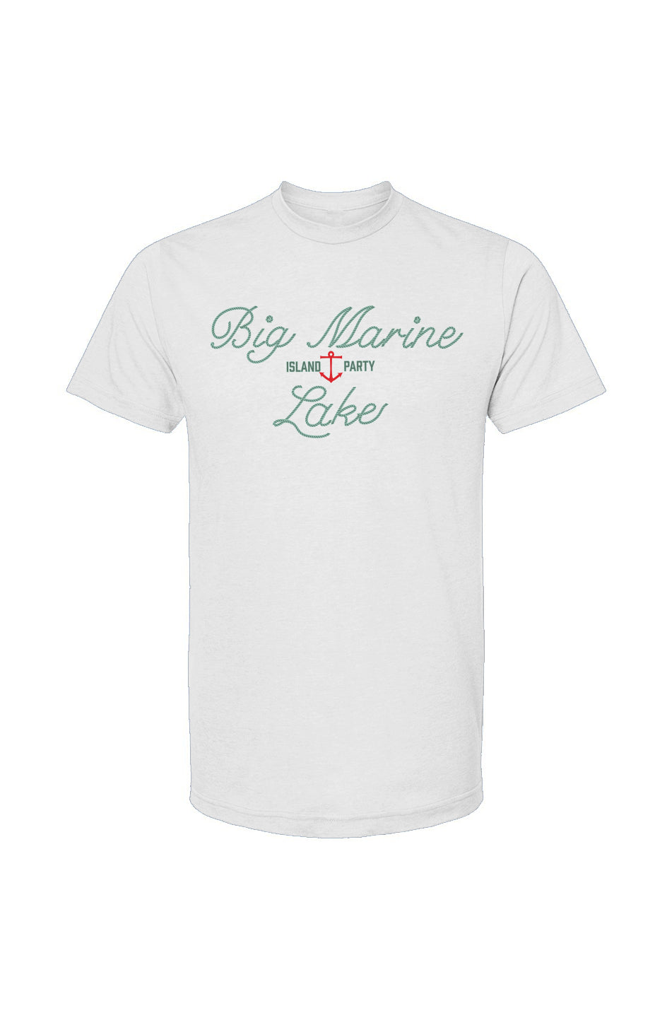 Mens Love My Lake Tee, Big Marine (Large Print)