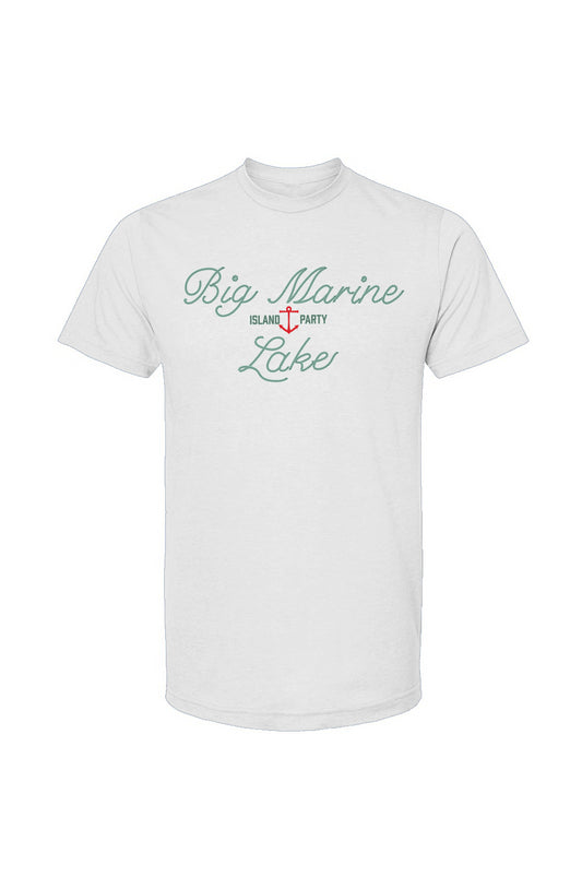 Mens Love My Lake Tee, Big Marine (Large Print)