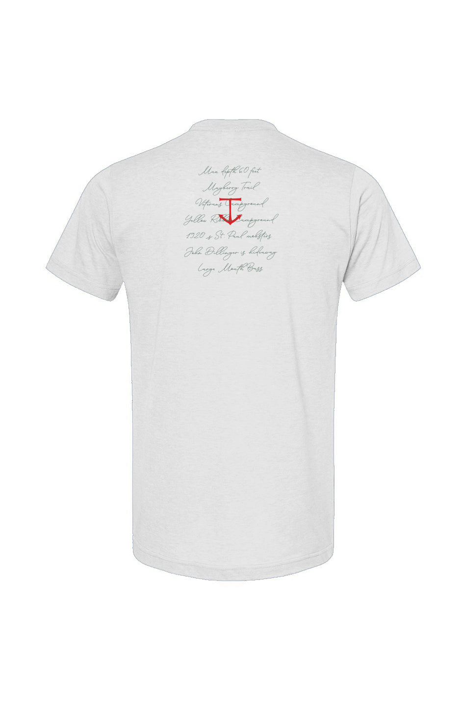 Mens Love My Lake Tee, Big Marine (Large Print)