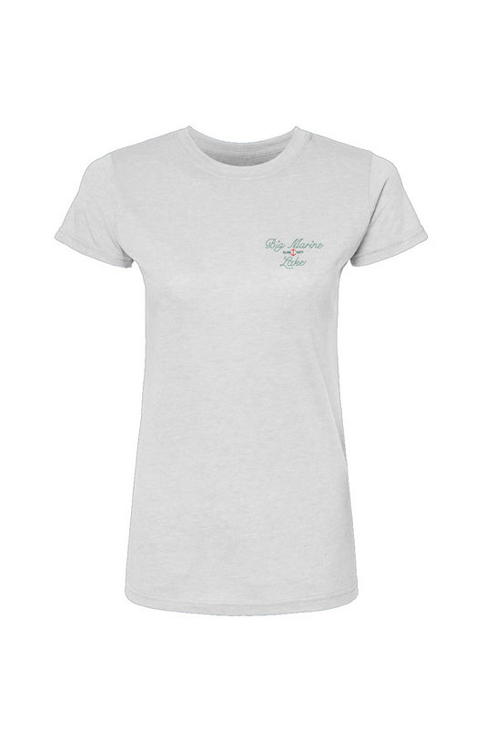 Womens Love My Lake Tee, Big Marine