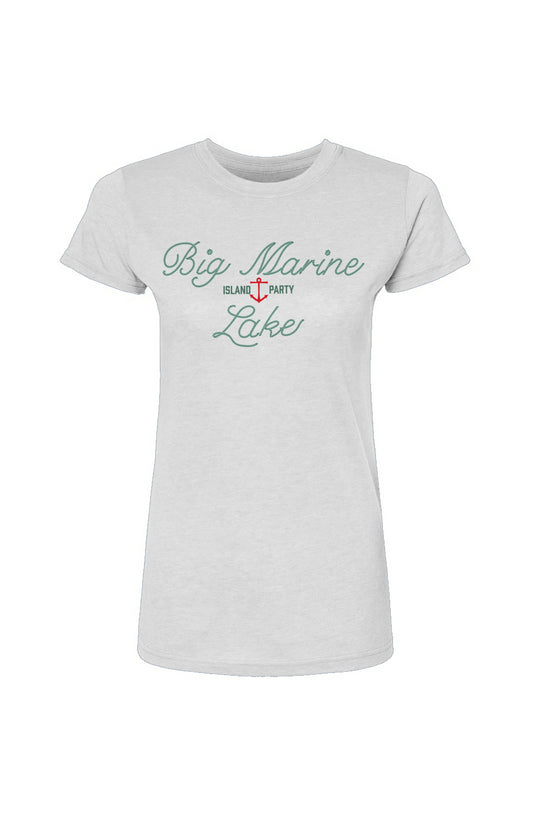 Womens Love My Lake Tee, Big Marine (Large Print)