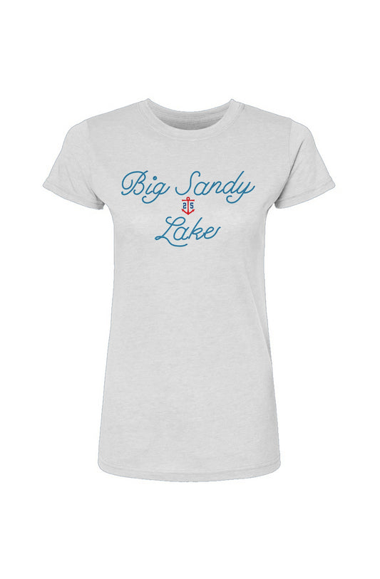 Womens Love My Lake Tee, Big Sandy (Large Print)