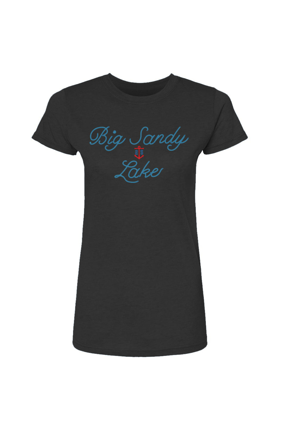 Womens Love My Lake Tee, Big Sandy (Large Print)