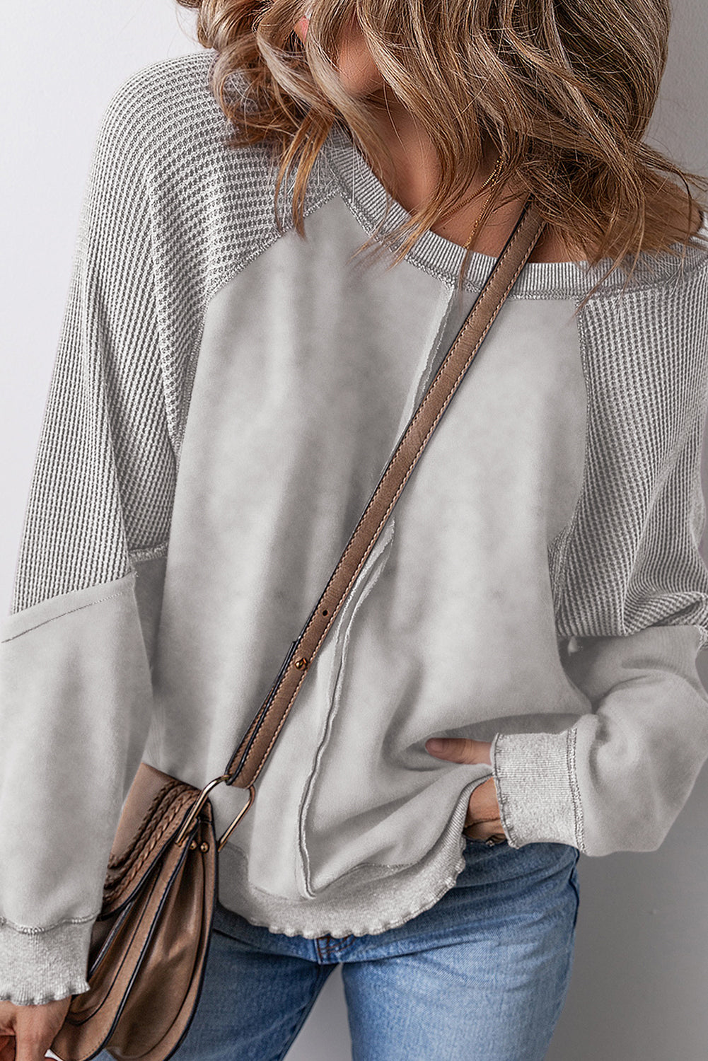 Lulu Waffle Knit Sweatshirt