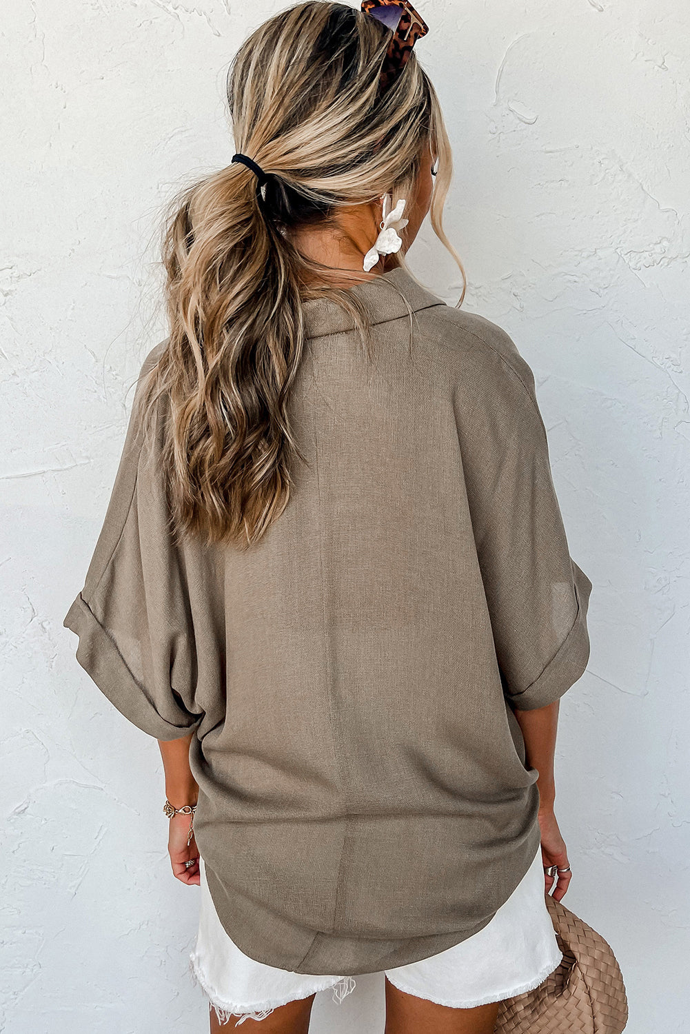 Relaxed Sleeve Oversized Blouse